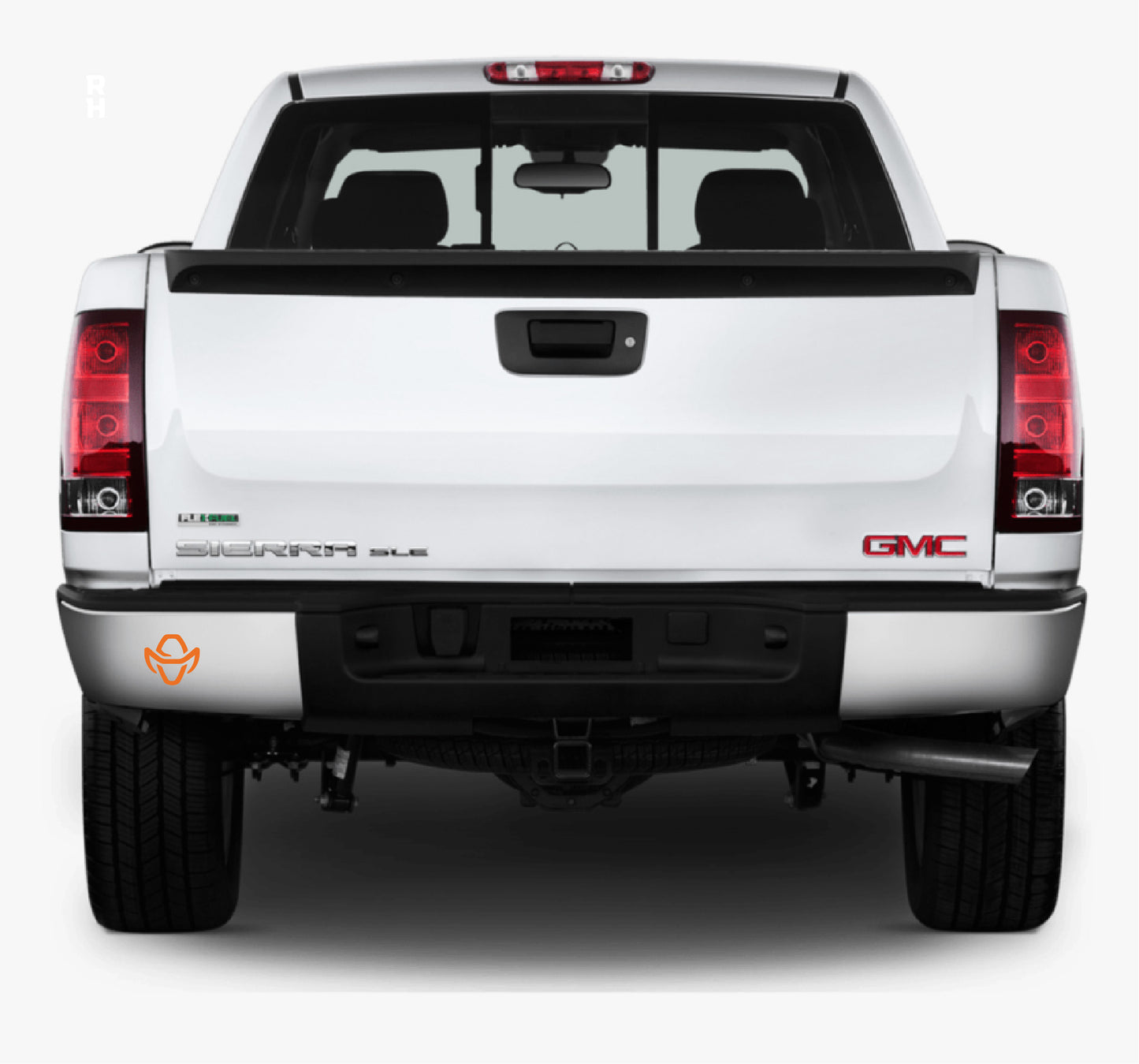 Ranch Hand - 8 inch Horizontal Vehicle Decal (orange and white)