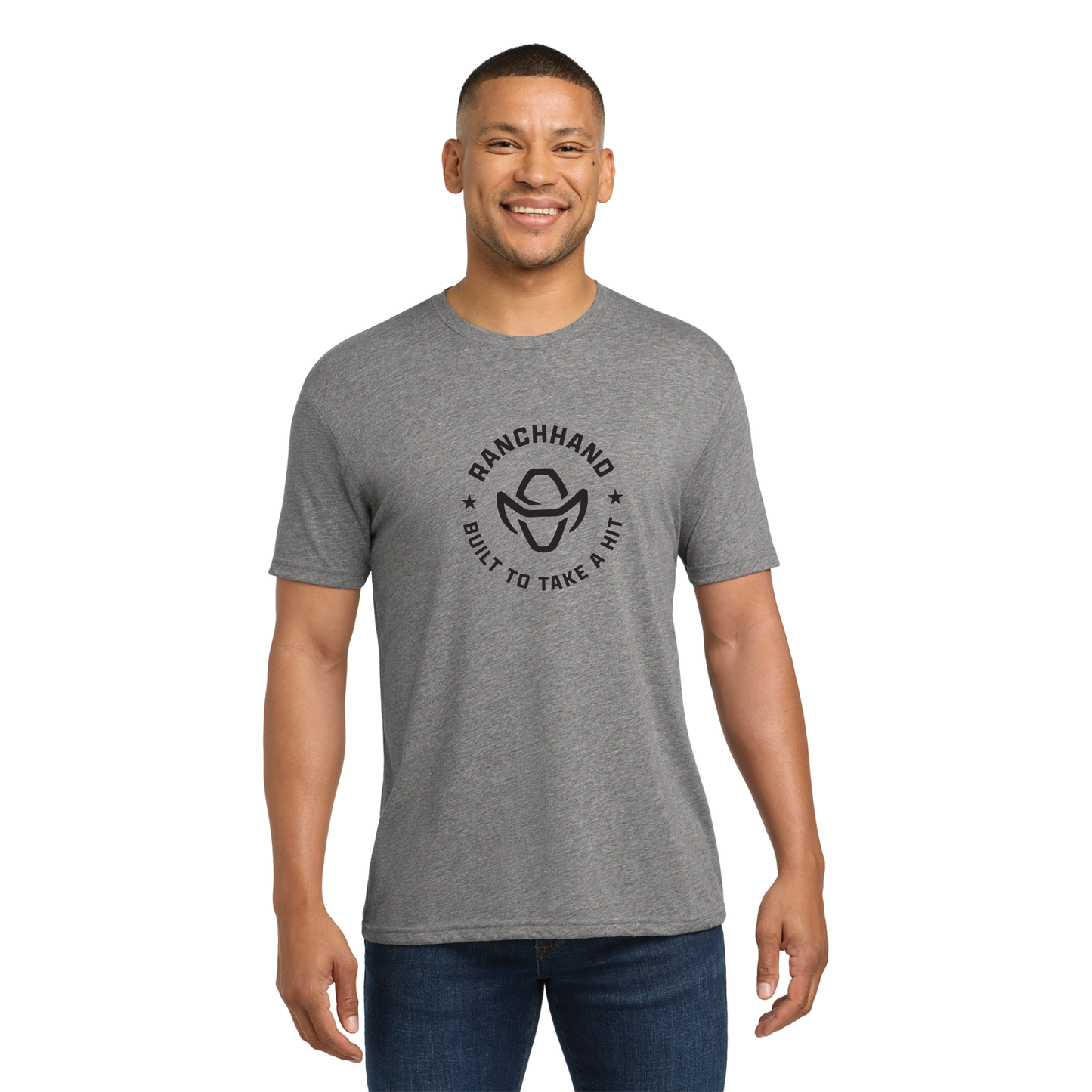 Ranch Hand - Built to Take a Hit T-shirt - Grey