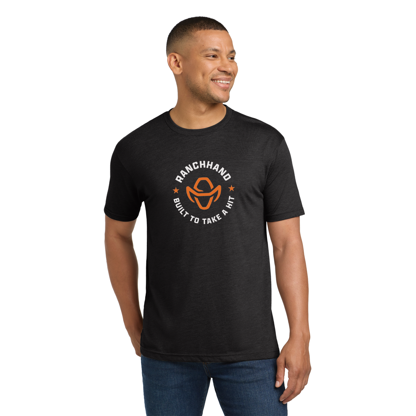 Ranch Hand - Built To Take a Hit T-shirt - Vintage Black