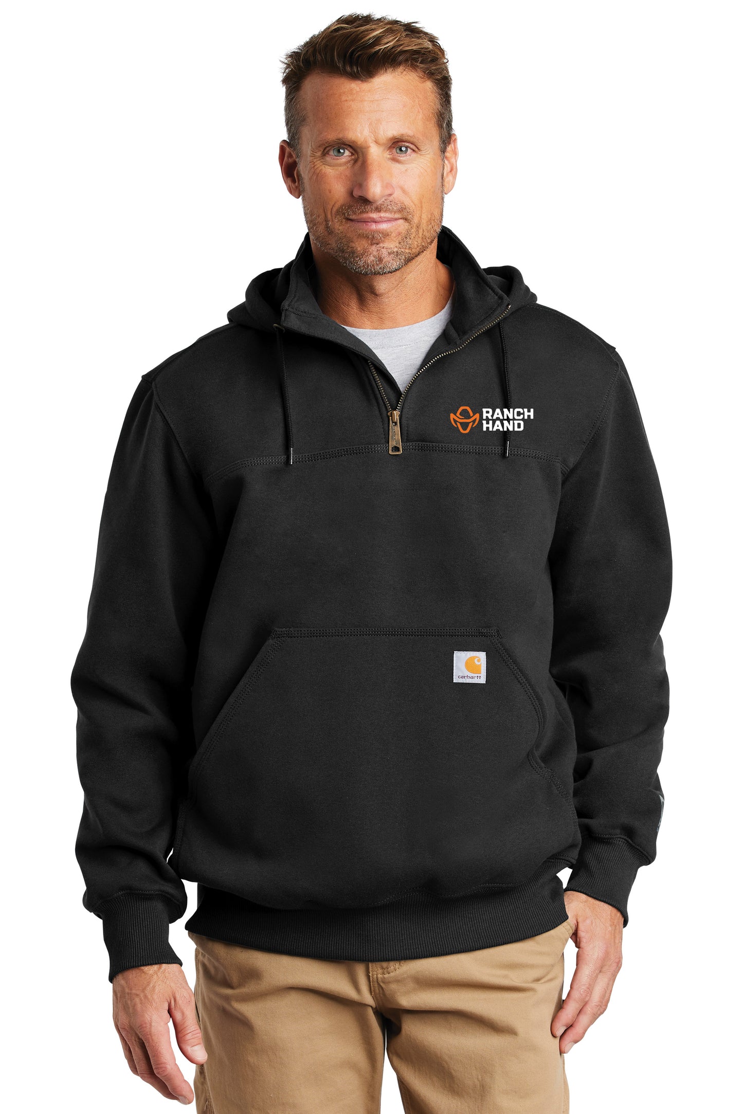 Ranch Hand Carhartt ® Rain Defender ® Paxton Heavyweight Hooded Zip Mock Sweatshirt