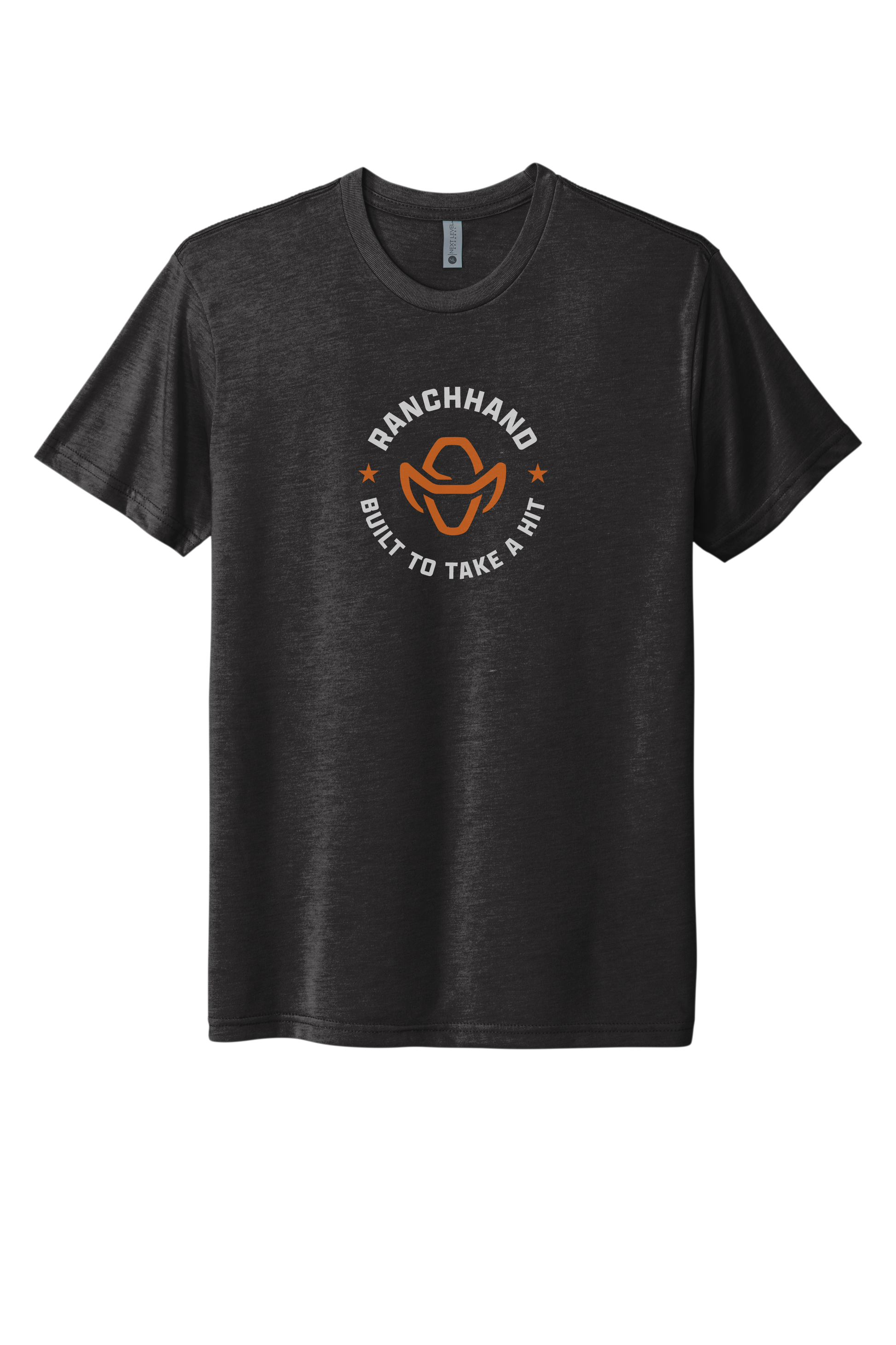 Vintage Black Ranch Hand Built To Take a Hit T-shirt