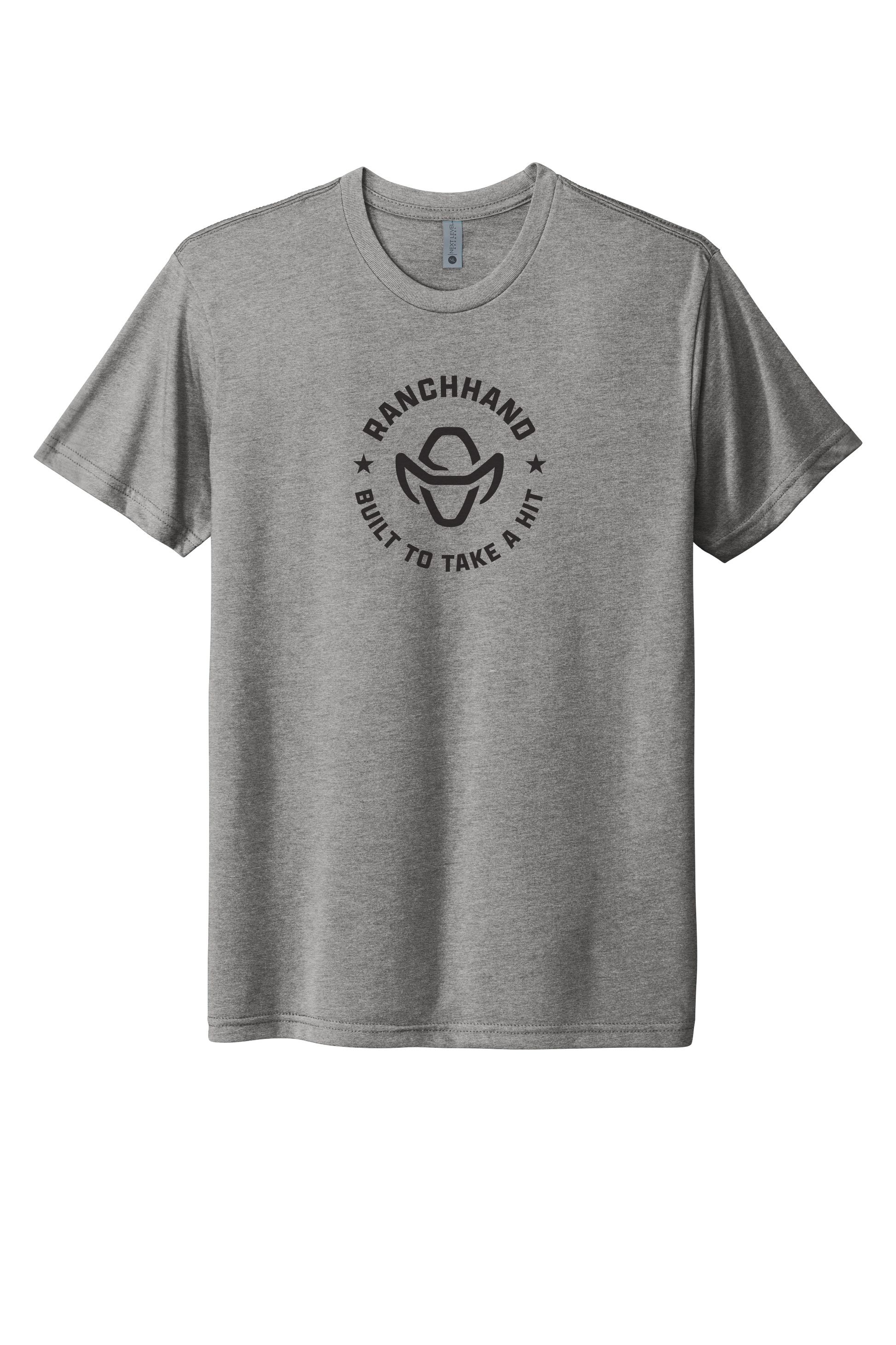 Grey Ranch Hand Built To Take a Hit T-shirt